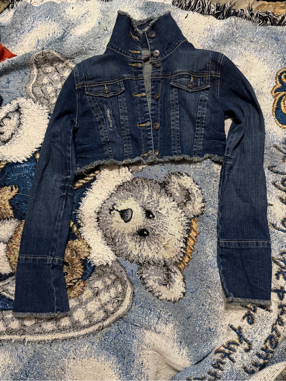 Seduction cropped Jean jacket